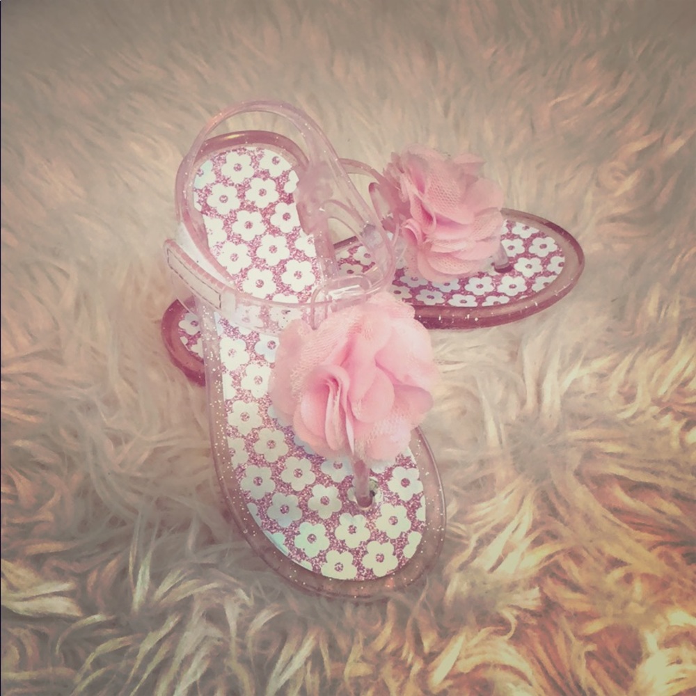 Light pink floral sandal